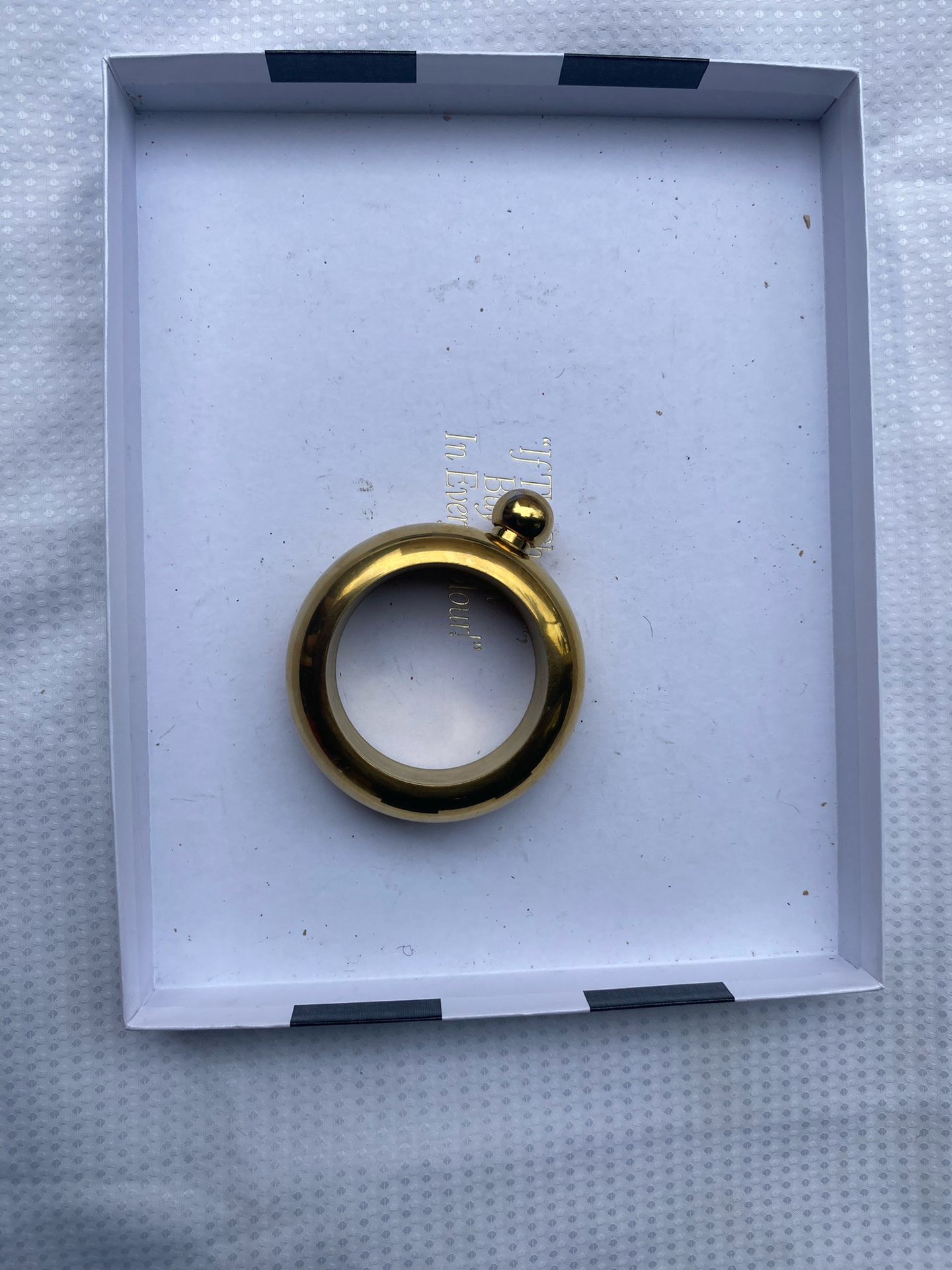 Gold Bracelet With Hidden (liquid) Compartment