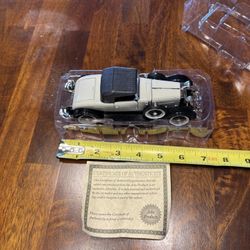 1928 Lincoln Coupe Roadster Arko Scale Gray Black Die Cast 1:32 #9122