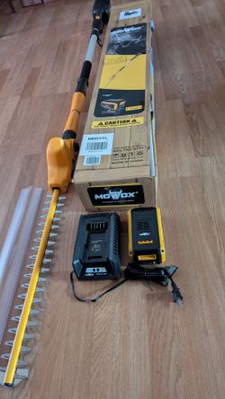 Cordless pole trimmer hedger