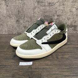 Jordan 1 Retro Low Travis Scott Medium Olive Size 9.5 Mens OG SP