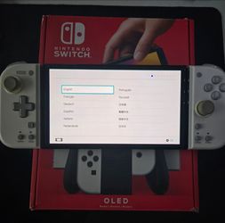 Switch OLED with accessories