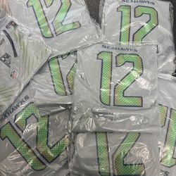 Seattle Seahawks Jaxon Smith Njigba JSN  And 12 FAN Nike Stitched Jersey, Mens S to 3XI