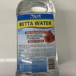 New Betta fish water