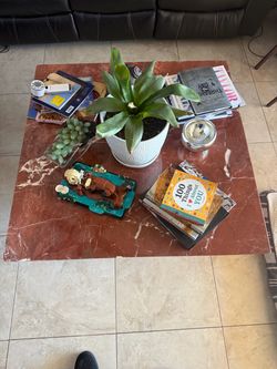 Pure marble coffee table.