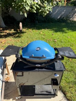Weber Q1200 Portable Gas Grill Blue
