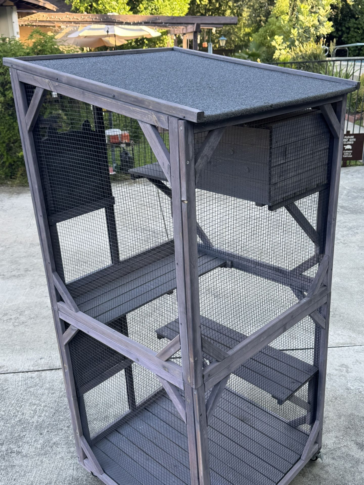 Cat House Outdoor Catio Enclosure On Wheels