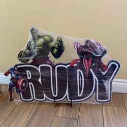 Character Custom Wood Name Prop