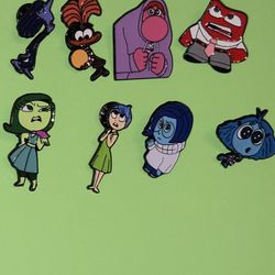 Disney Inside Out 2 Characters Enamel Metal Pin Combo Set 