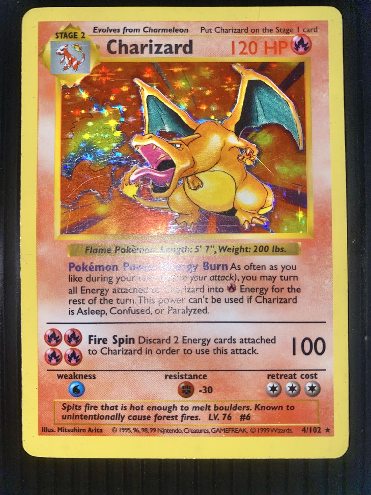 Charizard Shadowless Base Set