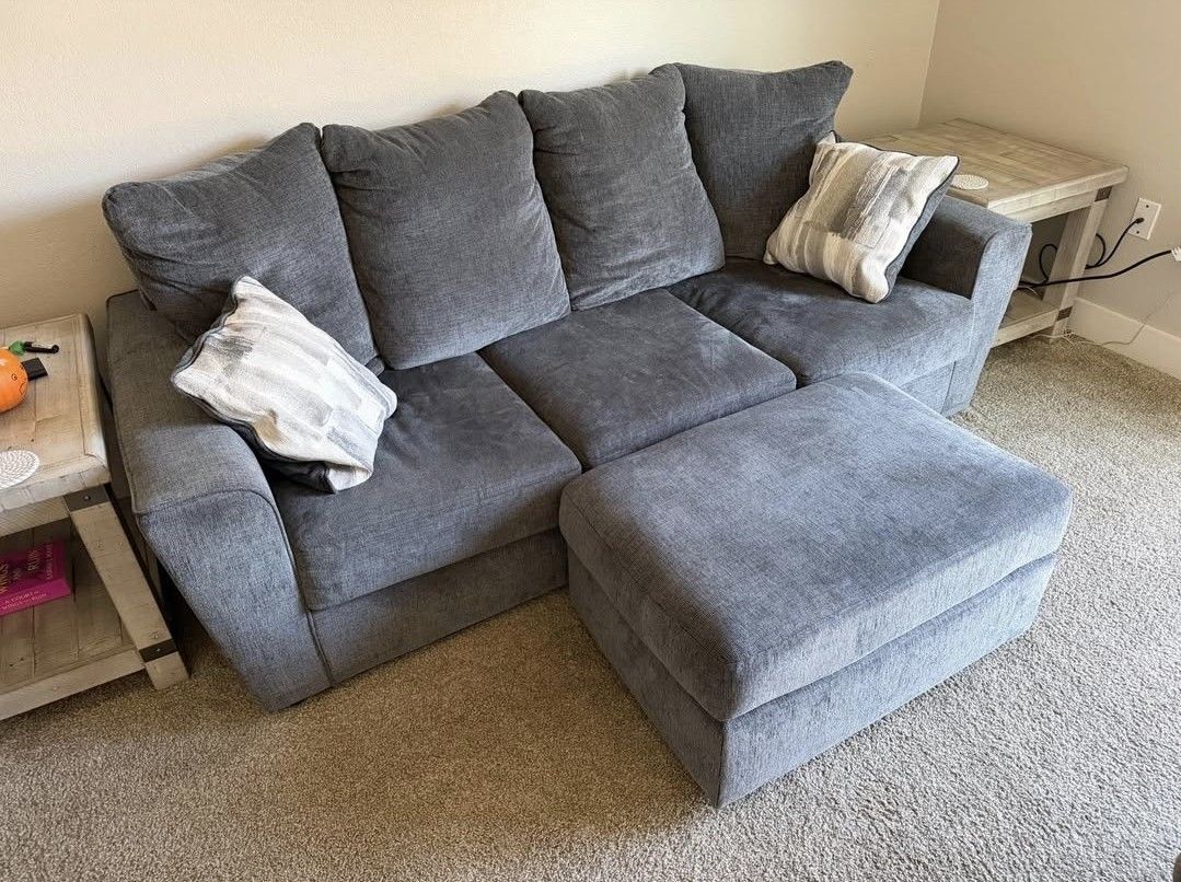 Gray Stairatt Sofa & Ottoman