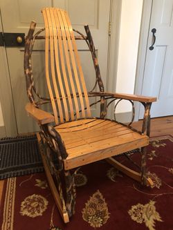 Amish Hickory Rocking Chair
