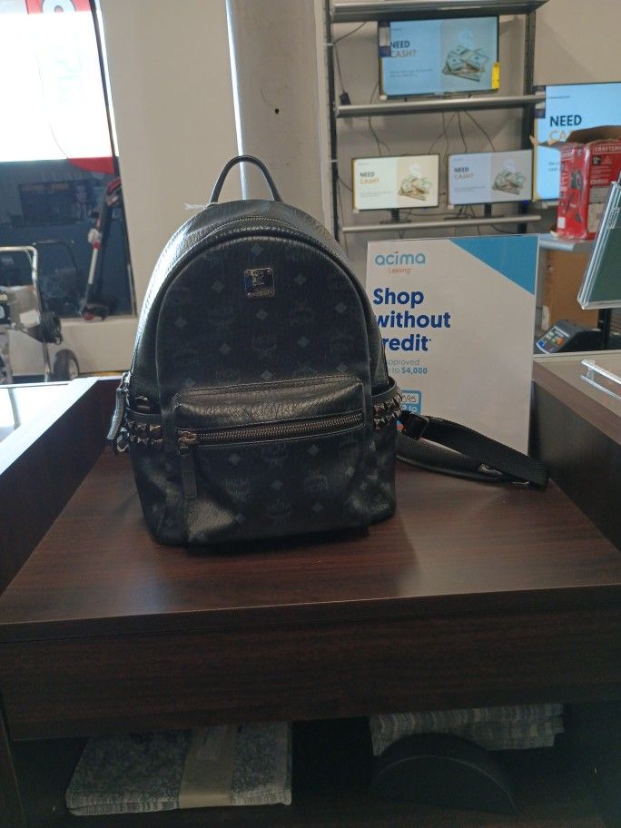 1626H MCM Backpack Stark Side Stud Logo Monogram