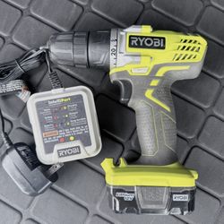 Ryobi 12V Cordless Drill/Driver Kit – Battery & Charger Included