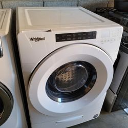 Used Like New Whirlpool Large Capacity Front Load Washer Stackable 