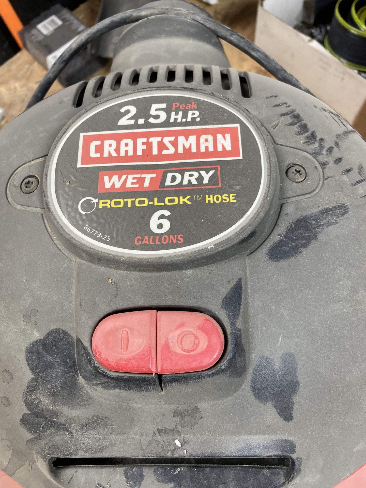 Craftsman Wet And Dry Vac 2.5 H.p