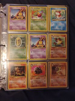 Vintage Pokémon Card Collection in Binder