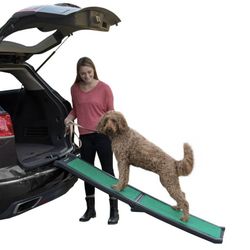 Pet Gear Portable Ramp Travel Lite Bi Fold With SupertraX Animal Rehabilitation