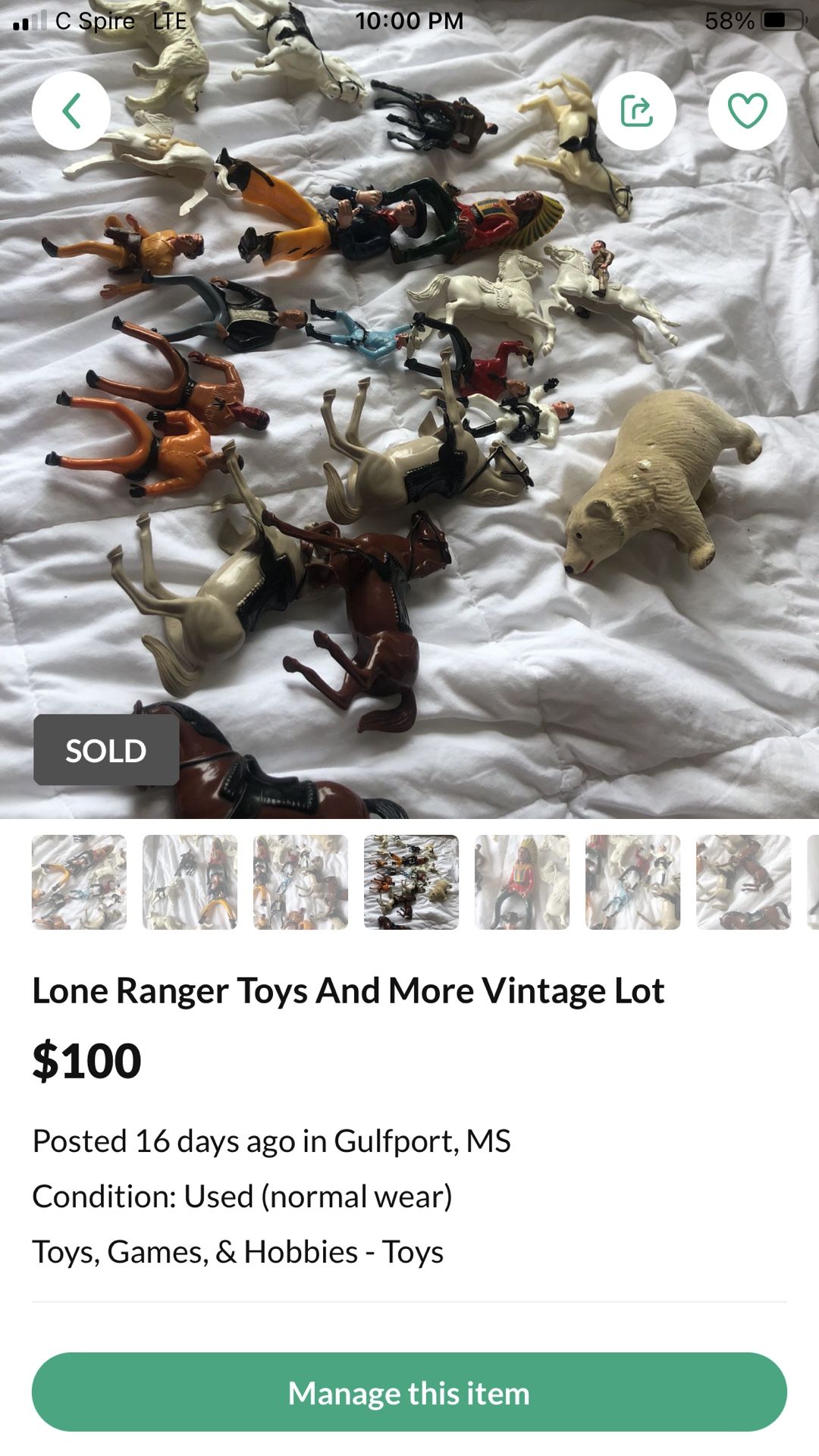 Lone Ranger Toys And More Vintage Lot
