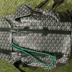 Goyard green backpack