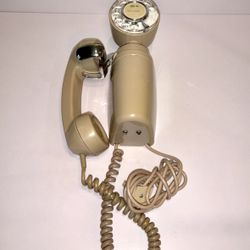 Vintage Beige Rotary Wall Phone Retro 70s 80s Landline NB 830 C B, Working