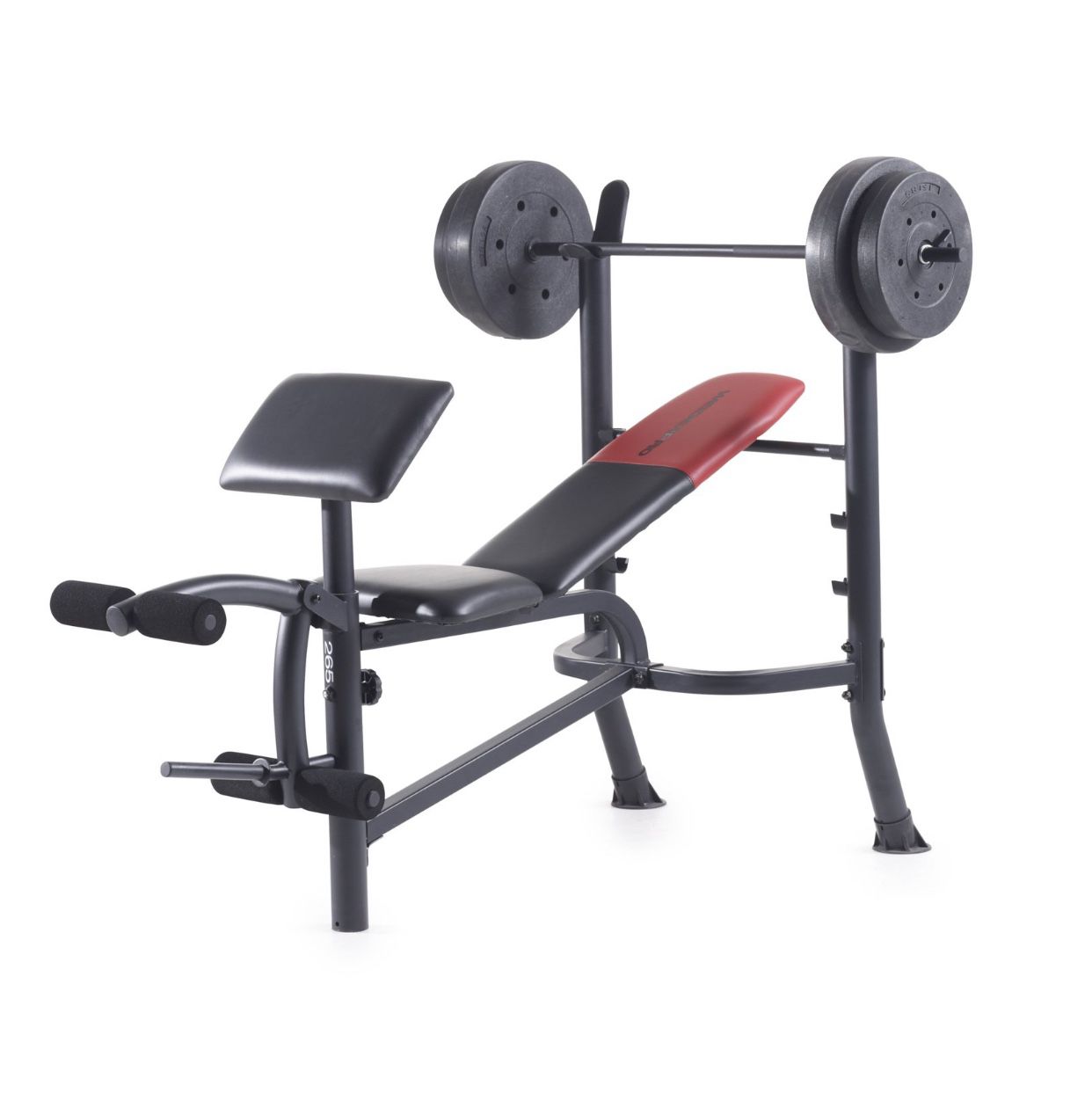 Weider Pro 265 Standard Bench w/ Weight Set