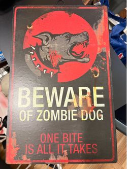 Halloween beware sign