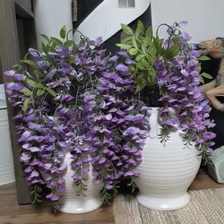 Large Wysteria Flower Vase