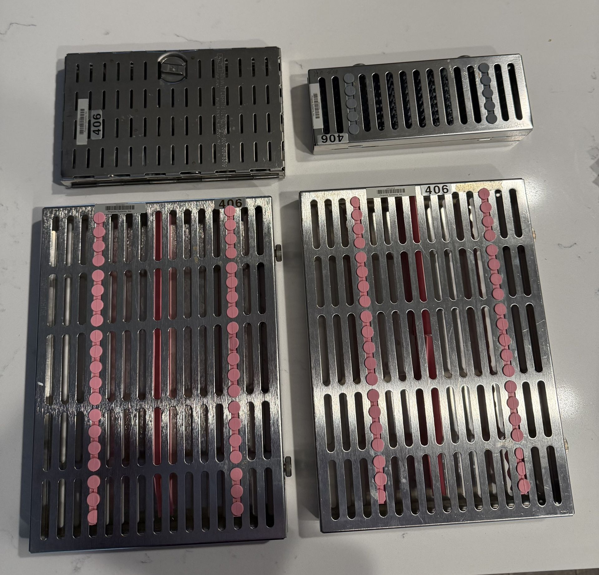 Dental Instrument Cassettes (4 Total)