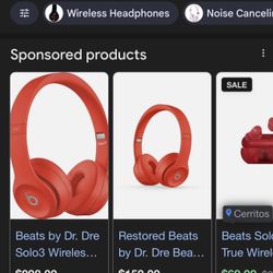 Beats Solo 2 wireless headphones Red