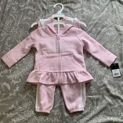 Adidas Baby Girls 3 Piece Pant Set (Size 6 Months) $15 FIRM