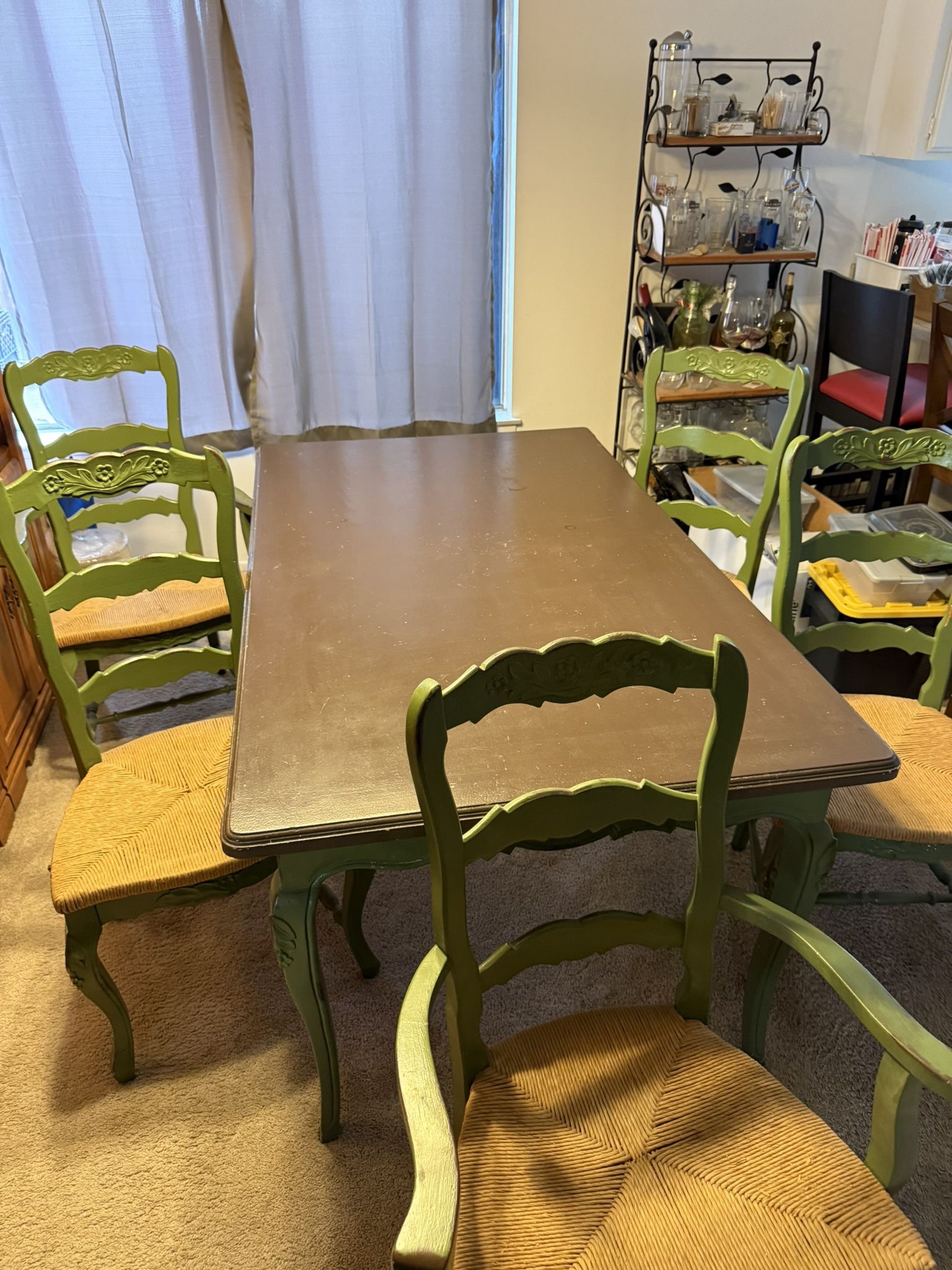 Vintage Dining Table & Chairs
