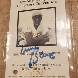 Authentic Ernie Banks Autograph 