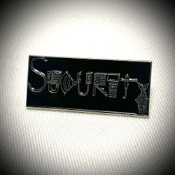 RARE Cybersecurity Rebus Enamel Pin – "Defense in Depth" Sold Out Collector Swag