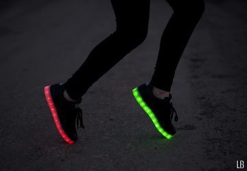 Adult size led shoes