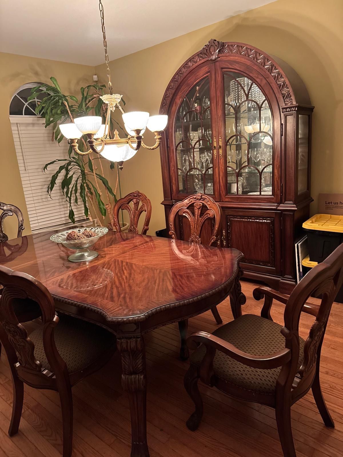 Wooden Table Set & China Set