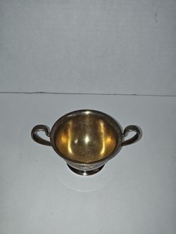 Vintage Silverplate Kitchen Open Sugar Bowl by Poole Silver Co. E.P.N.S.