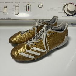Adidas adizero 5-star 6.0 Gold Snake Cleat Size 9.5