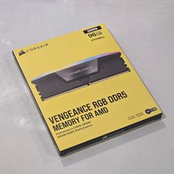 NEW SEALED: Corsair Vengeance RGB 96 GB (2×48 GB) DDR5 6000  CL36
