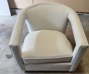 Brand new off white swivel accent chair