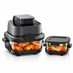 2-in-1 Glass Air Fryer