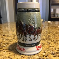Vintage Budweiser collectible beer mug