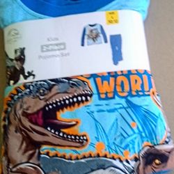 NEW Jurassic World Dinosaur 2-pc Children's Pajama Set (size 10/12)