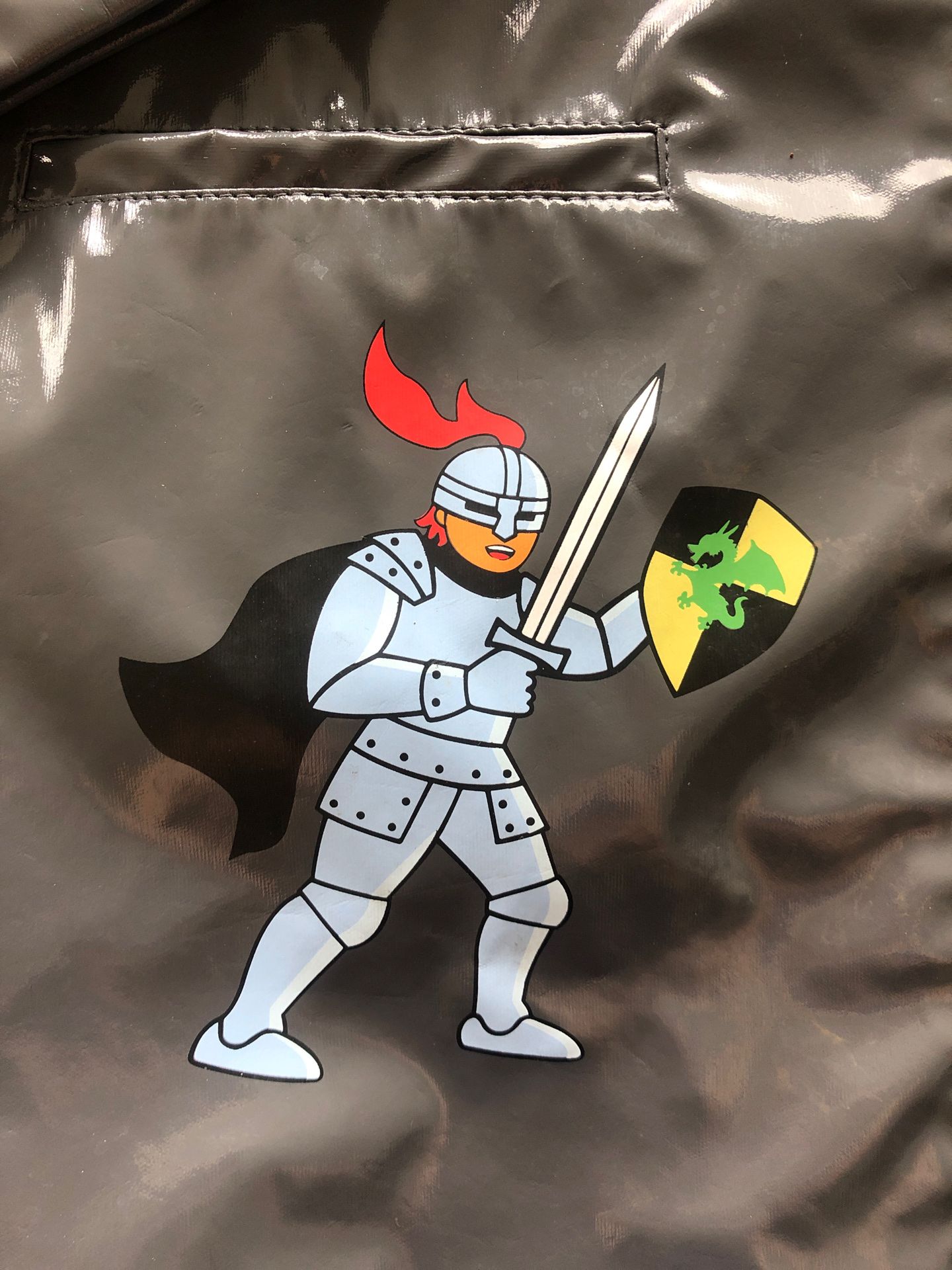 Rain jacket coat knight and dragon 5/6 T