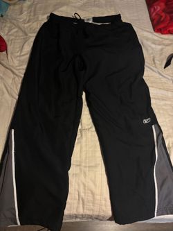 Reebok Men’s Athletic Track Pants – Black/Gray – 2XL