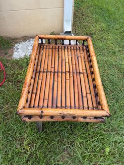 Pier one vintage extra large bamboo tray