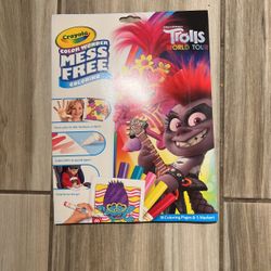Crayola Color Wonder Trolls Markers And Coloring Pages