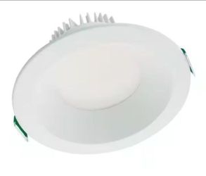 HALO LCR8 8 in. Soft White Selectable CCT Integrated LED Recessed Light with Round Surface Mount White Trim Retrofit Module