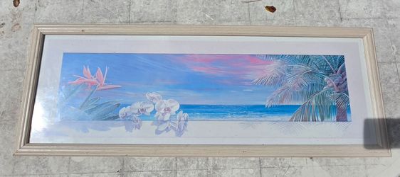 Lynn Fecteau Framed Tropical Beach Panoramic Art Print