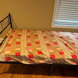 Twin Bed frame with mattress
