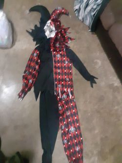 Evil Jester costume child XL 14/16
